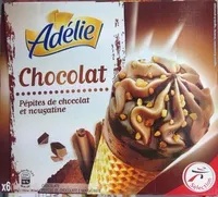 Mängden socker i Cornet glace pépites de chocolat et nougatine