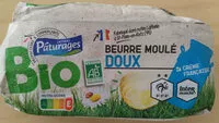 Mängden socker i Beurre Moulé Doux (82 % MG)