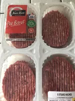 Mängden socker i Jean Rozé Viande hachée 20% MG la barquette de 8 steaks 800 g