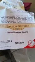 Mängden socker i Tarte au citron La pièce de 580 Gr