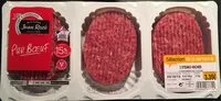 Mängden socker i Steacks hachés de boeuf