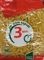 Mängden socker i Torti (Cuisson rapide 3 min)