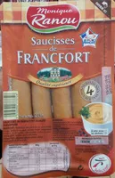 Mängden socker i Saucisses de Francfort