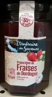 Mängden socker i Préparation de fraises de Dordogne