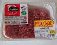 Mängden socker i Viande hachée