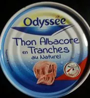 Mängden socker i Thon albacore en tranches au naturel