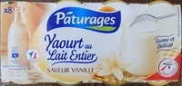 Mängden socker i Yaourt au Lait Entier - Saveur Vanille (x 8)