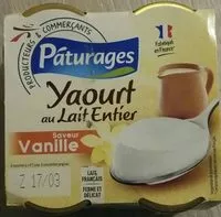 Mängden socker i Yaourt au lait entier saveur vanille