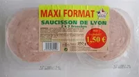 Mängden socker i Saucisson de Lyon (2 x 7 tranches)