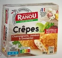 Mängden socker i Crêpes champignons jambon & emmental