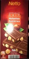 Mängden socker i Chocolat Lait Noisettes Entières