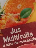 Mängden socker i Jus multifruits à base de concentrés et de purées