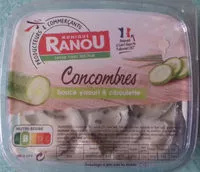 Mängden socker i Concombres sauce yaourt & ciboulette