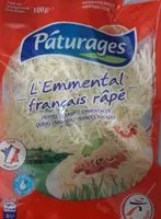 Mängden socker i L'Emmental français râpé