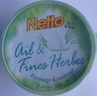 Mängden socker i Fromage à tartiner Ail & Fines Herbes