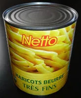 Mängden socker i Haricots beurre très fins