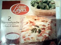 Mängden socker i 2 Flammekueche lardon et oignons