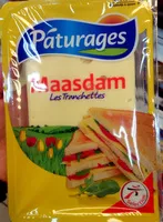 Mängden socker i Maasdam (27 % MG) les Tranchettes