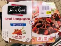 Mängden socker i Bœuf bourguignon