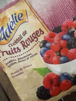 Mängden socker i Cocktail De Fruits Rouges Surgelés
