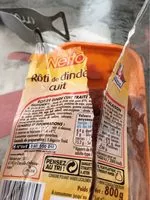 Mängden socker i Rôti cuit de dindonneau