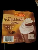 Mängden socker i Desserts Lactés Saveur Café