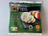 Mängden socker i Mozzarella di Bufala Campana AOP
