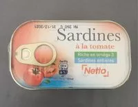 Mängden socker i Sardines a la tomate