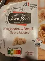 Mängden socker i Rognons de bœuf