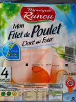 Mängden socker i Mon filet de poulet doré au four