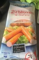 Mängden socker i Batonnets de surimi