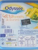 Mängden socker i Bâtonnets de surimi