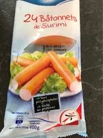 Mängden socker i Bâtonnets de surimi