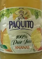 Mängden socker i 100% pur jus - jus d'ananas
