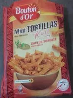 Mängden socker i Mini tortillas saveur tomate