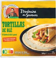 Mängden socker i Tortillas de blé
