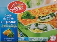 Mängden socker i Gratin de colin et Epinards - MSC