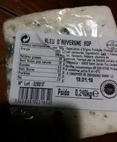 Mängden socker i Bleu d'Auvergne AOP