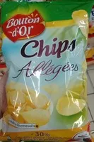 Light potato crisps