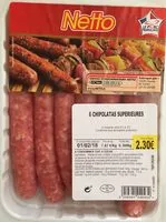 Mängden socker i 6 chipolatas superieures