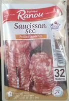 Mängden socker i Saucisson sec Petites Tranches