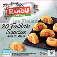 Mängden socker i Feuilletés saucisse sauce moutarde