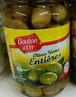 Mängden socker i Olives vertes entières