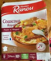 Mängden socker i Couscous Royal, Poulet et merguez