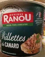 Mängden socker i Riellettes de canard