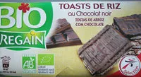 Mängden socker i Toasts riz au chocolat noir BIO