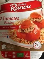 Mängden socker i 2 Tomates farcies Riz à la tomate