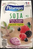 Mängden socker i Soja fruits rouges avec morceaux