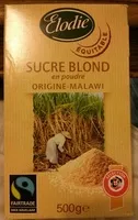 Mängden socker i sucre blond en poudre