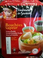 Mängden socker i Bouchées Vapeur - 3 Hacao Poulet, 3 Funko Crevette-Crabe, 3 Xiu Mai Crevette, Sauce Soja et Sauce Aigre Douce